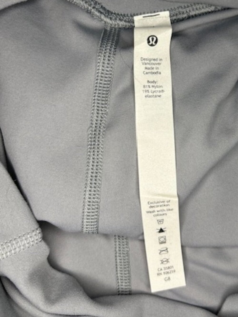 Lululemon Wide Leg Pants Sweats Light Gray Pockets Size 2 Excellent Condition! - Picture 6 of 6
